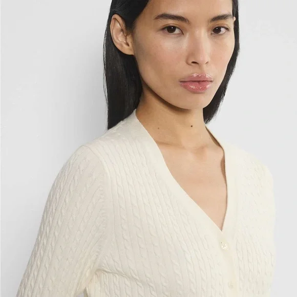 Sunday Best Keaton Cardigan Cable Knit Fitted - Picture 6 of 9